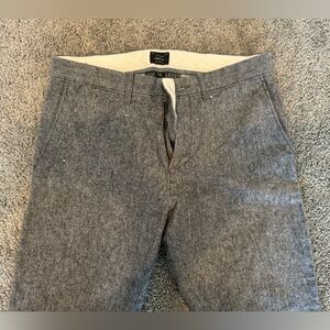 J. Crew 484 Slim Twill Grey Pants 28x30